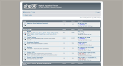 Desktop Screenshot of forum.digitalaquatics.com