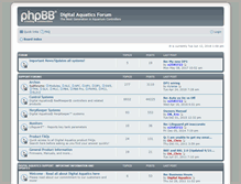 Tablet Screenshot of forum.digitalaquatics.com
